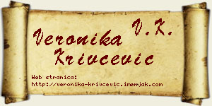 Veronika Krivčević vizit kartica